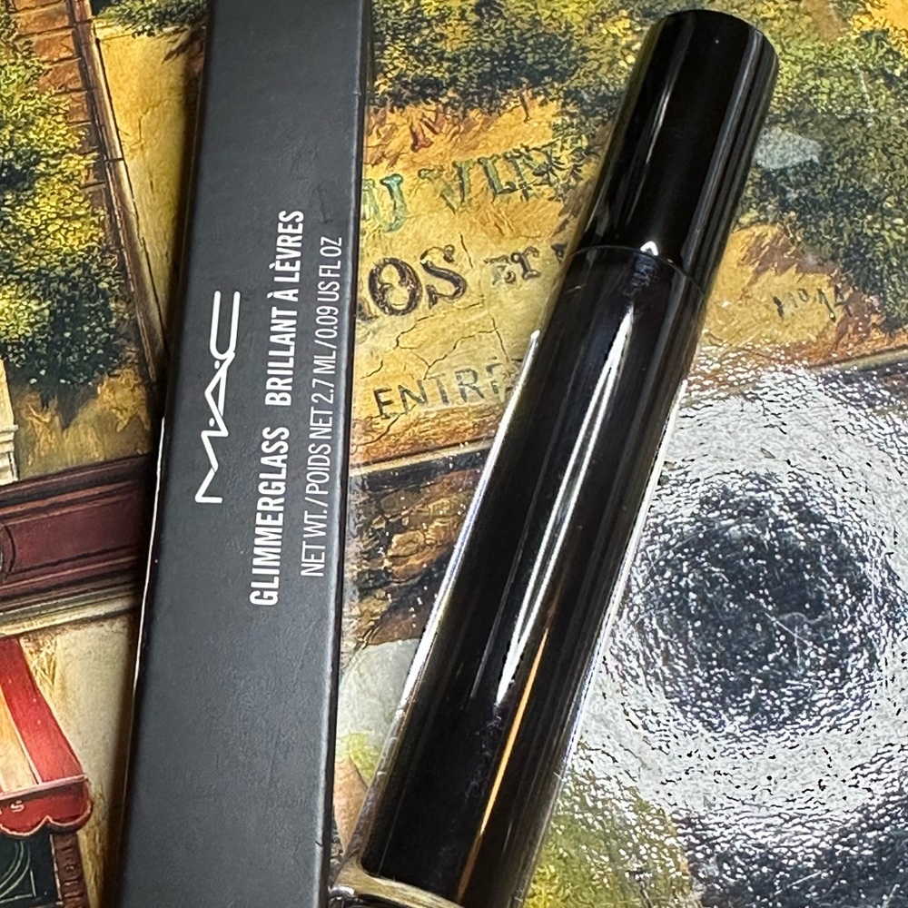 MAC COSMETICS BLACKWARE Glimmerglass BNIB Black lipgloss lipglass  Rare